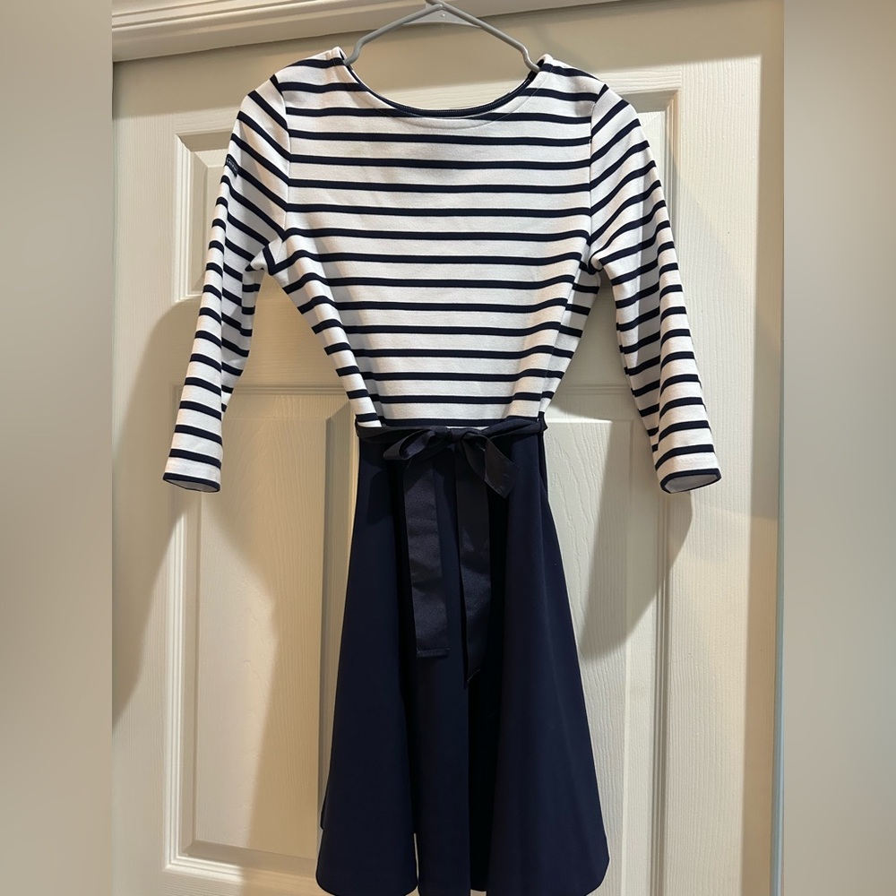Polo Ralph Lauren Girl Blue and White School Dress Size 16